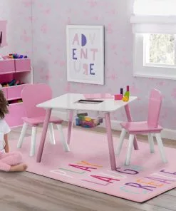 Delta Children Play/Laugh/Create Rectangle Area Rug For Kids, 39-Inch X 59-Inch