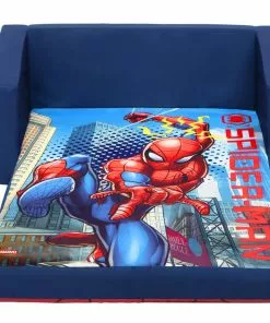 Delta Children Spider-Man Cozee Flip-Out Sofa - 2-in-1 Convertible Sofa To Lounger For Kids