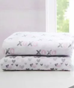 Delta Children What's New Hearts N Kisses Fitted Crib Sheets - 2 Pack