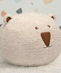 Delta Children Bear Plush Foam Pouf Ottoman