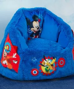 Delta Children Mickey Mouse Cozee Fluffy Chair, Toddler Size (for Kids Up To 6 Years Old) Kids’ Chairs