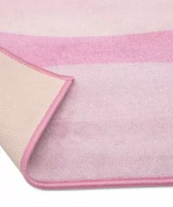 Delta Children Pink Ombre Rectangle Area Rug For Kids, 53-Inch X 59-Inch Rugs