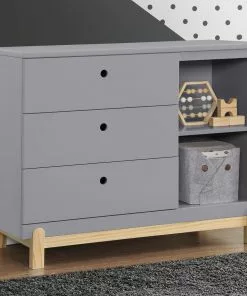 Delta Children Dressers & Changing Tables Poppy 3 Drawer Dresser With Cubbies