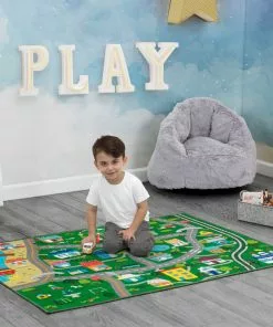 Delta Children Rugs Large Road Map Activity Rug For Girls And Boys - 54-inch L X 39-inch W