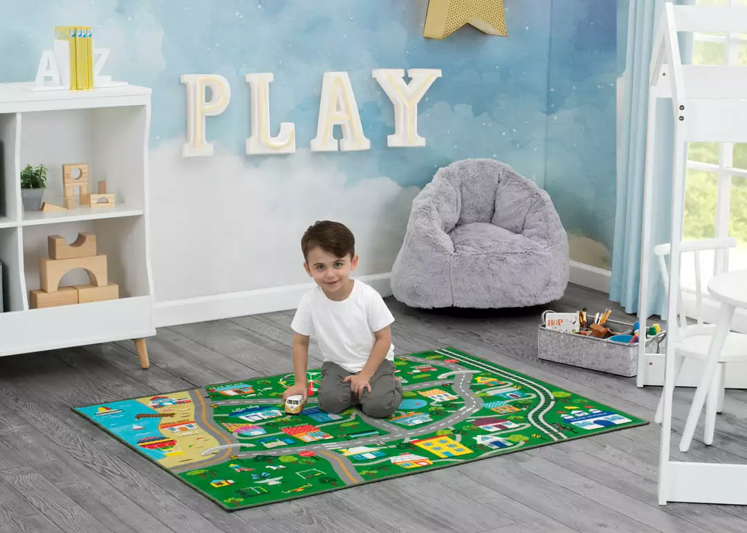 Delta Children Rugs Large Road Map Activity Rug For Girls And Boys - 54-inch L X 39-inch W 3 Delta Children Rugs Large Road Map Activity Rug For Girls And Boys - 54-inch L X 39-inch W