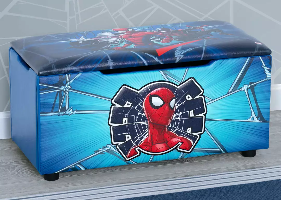 Delta Children Spider-Man Upholstered Storage Bench For Kids 3 Delta Children Spider-Man Upholstered Storage Bench For Kids