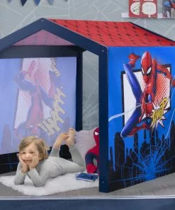 Delta Children Spider-Man Indoor Playhouse With Fabric Tent For Boys And Girls Sale