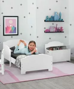 Delta Children Pink Ombre Rectangle Area Rug For Kids, 53-Inch X 59-Inch Rugs