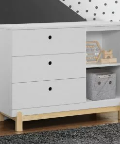 Delta Children Dressers & Changing Tables Poppy 3 Drawer Dresser With Cubbies