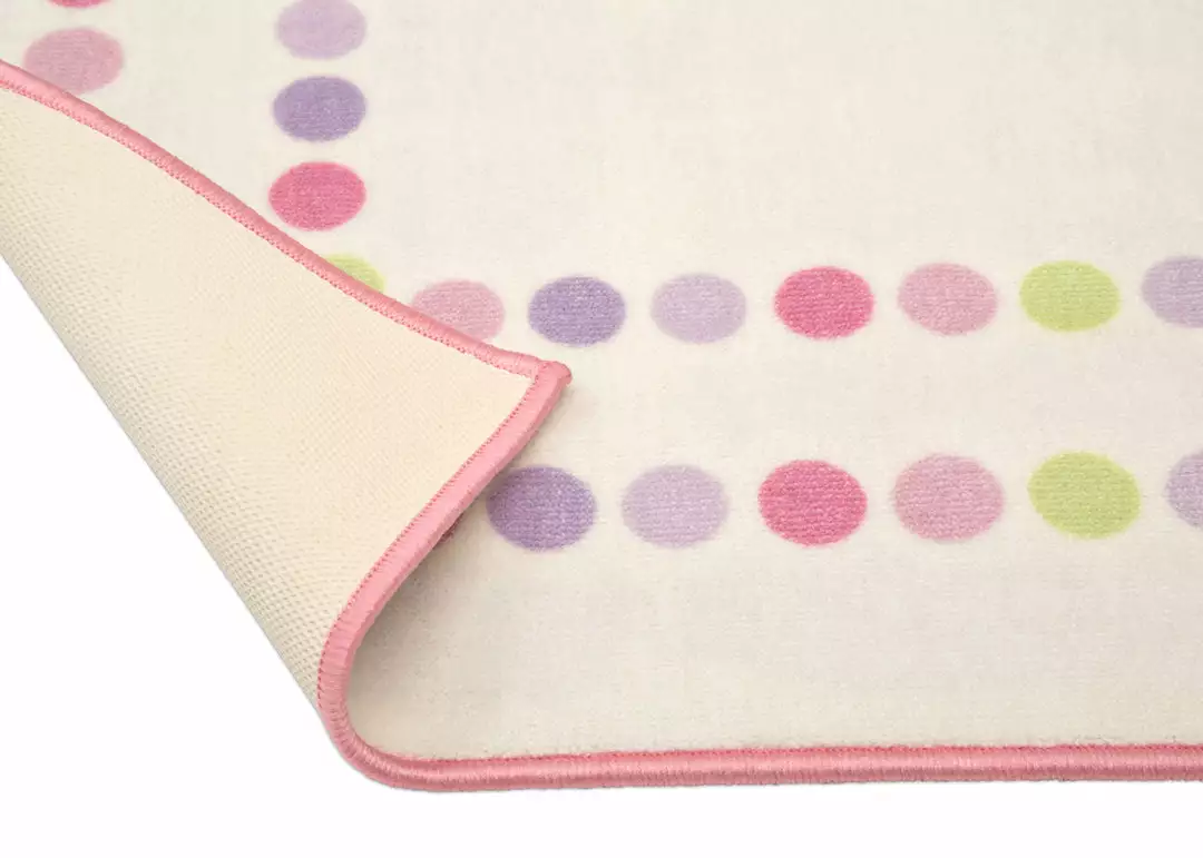 Delta Children Pearl Dot Rectangle Area Rug For Kids, 53-Inch X 59-Inch 6 Delta Children Pearl Dot Rectangle Area Rug For Kids, 53-Inch X 59-Inch