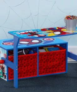 Delta Children Book & Toy Storage Spidey And His Amazing Friends Activity Bench