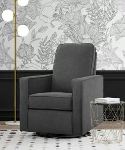 Delta Children Skye Nursery Glider Swivel Chair With LiveSmart Fabric