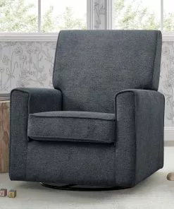 Delta Children What's New Sophie Nursery Glider Swivel Chair With LiveSmart Fabric