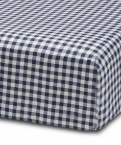 Delta Children Navy Gingham 3-Piece Twin Sheet Set 12 Delta Children Navy Gingham 3-Piece Twin Sheet Set
