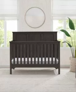 Delta Children Sweet Beginnings Sage Flat Top 6-in-1 Convertible Crib