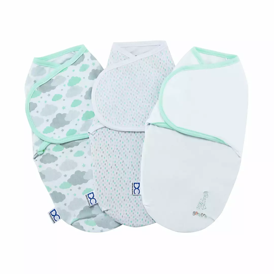 Delta Children Swaddles Little Lambs Adjustable Swaddle Wrap - Size Extra Small, Fits Babies 0-3 Months/4-7 Lbs., 3-Pack 9 Delta Children Swaddles Little Lambs Adjustable Swaddle Wrap - Size Extra Small, Fits Babies 0-3 Months/4-7 Lbs., 3-Pack