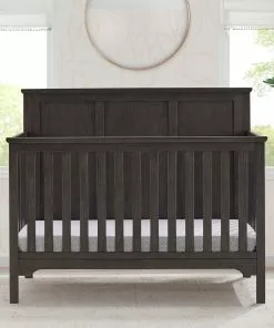 Delta Children Sweet Beginnings Sage Flat Top 6-in-1 Convertible Crib