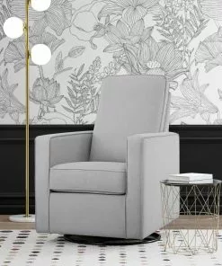 Delta Children Skye Nursery Glider Swivel Chair With LiveSmart Fabric