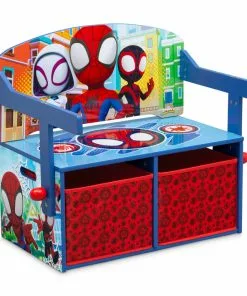Delta Children Book & Toy Storage Spidey And His Amazing Friends Activity Bench