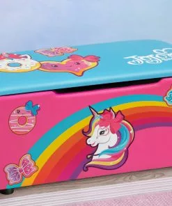 Delta Children JoJo Siwa Upholstered Storage Bench For Kids