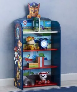 Delta Children PAW Patrol Wooden Playhouse 4-Shelf Bookcase For Kids