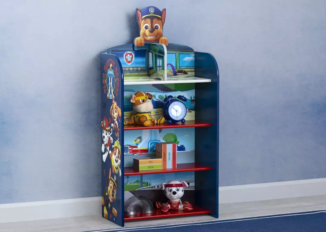 Delta Children PAW Patrol Wooden Playhouse 4-Shelf Bookcase For Kids 3 Delta Children PAW Patrol Wooden Playhouse 4-Shelf Bookcase For Kids