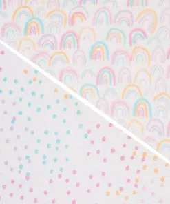 Delta Children Rainbow Confetti Fitted Crib Sheets - 2 Pack What's New