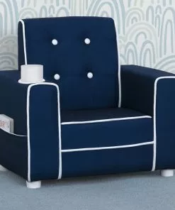Delta Children Chelsea Kids Upholstered Chair With Cup Holder