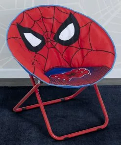 Delta Children Spider-Man Saucer Chair For Kids/Teens/Young Adults Kids’ Chairs
