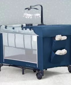 Delta Children LX Deluxe Portable Baby Play Yard With Removable Bassinet And Changing Table Play Yards