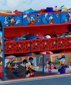 Delta Children Mickey Mouse Deluxe 9 Bin Design And Store Toy Organizer Storage