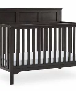 Delta Children Baby Cribs Sweet Beginnings Hart Flat Top 6-in-1 Convertible Crib