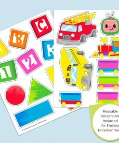 Delta Children Storage CoComelon 6 Bin Design And Store Toy Organizer