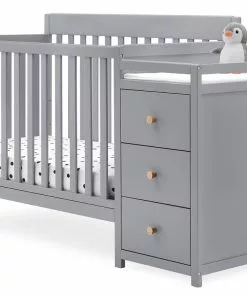 Delta Children Baby Cribs Flynn 5-in-1 Convertible Crib And Changer