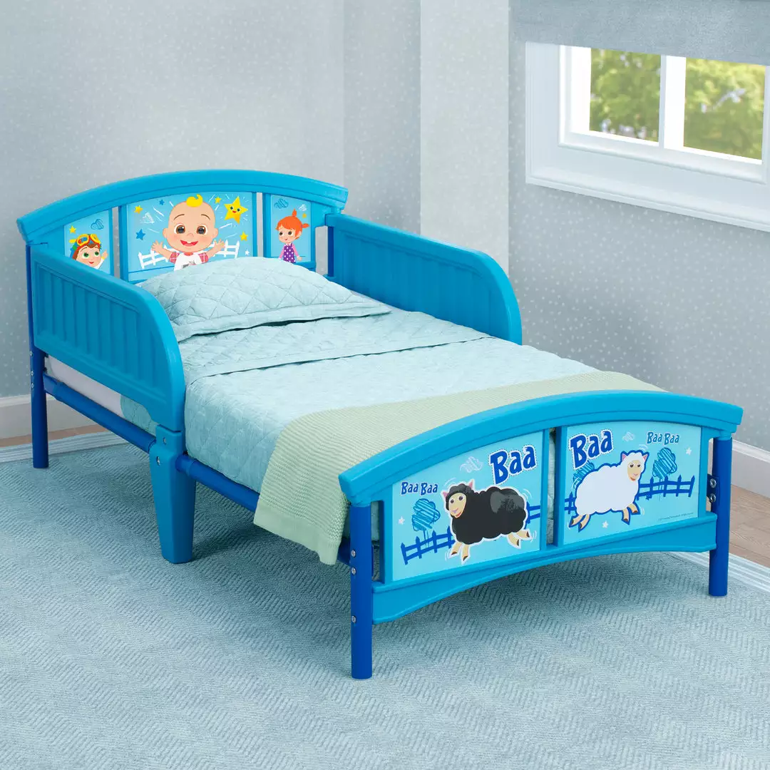 Delta Children CoComelon Plastic Toddler Bed 7 Delta Children CoComelon Plastic Toddler Bed