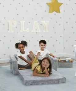 Kids’ Chairs Serta Perfect Sleeper Extra Wide Convertible Sofa To Lounger - Comfy 2-in-1 Flip Open Couch/Sleeper For Kids