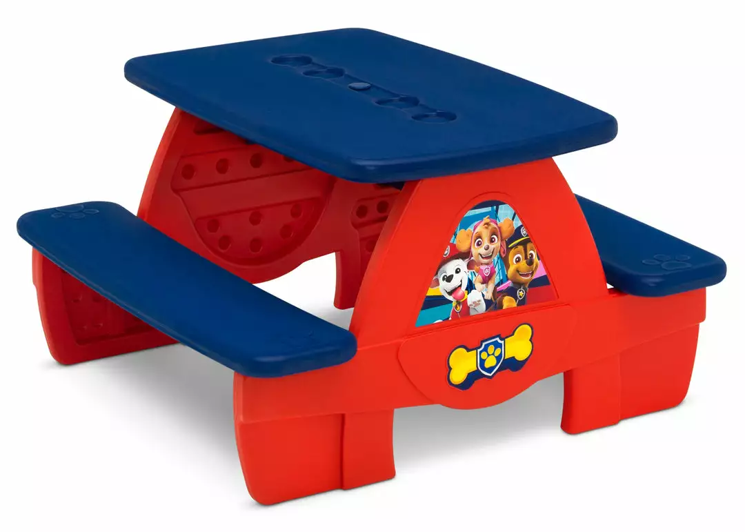 Delta Children What's New PAW Patrol 4 Seat Activity Picnic Table With LEGO Compatible Tabletop 9 Delta Children What's New PAW Patrol 4 Seat Activity Picnic Table With LEGO Compatible Tabletop