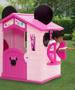Delta Children Toys & Play Minnie Mouse Plastic Indoor/Outdoor Playhouse With Easy Assembly