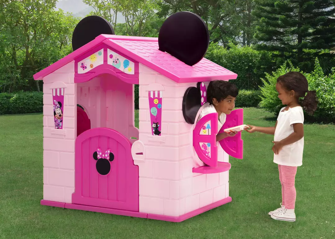 Delta Children Toys & Play Minnie Mouse Plastic Indoor/Outdoor Playhouse With Easy Assembly 4 Delta Children Toys & Play Minnie Mouse Plastic Indoor/Outdoor Playhouse With Easy Assembly