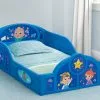 Delta Children Toddler Beds CoComelon Sleep And Play Toddler Bed With Built-In Guardrails