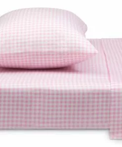 Delta Children Pink Gingham 3-Piece Twin Sheet Set What's New