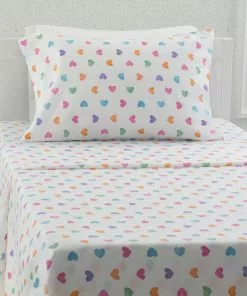 Delta Children Hearts Printed 3-Piece Twin Sheet Set