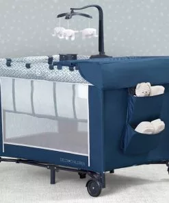 Delta Children LX Deluxe Portable Baby Play Yard With Removable Bassinet And Changing Table Play Yards