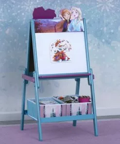 Delta Children Easels Frozen II Wooden Double-Sided Activity Easel With Storage