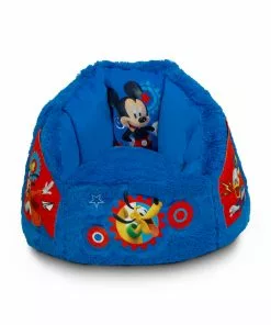 Delta Children Mickey Mouse Cozee Fluffy Chair, Toddler Size (for Kids Up To 6 Years Old) Kids’ Chairs