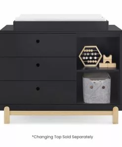 Delta Children Dressers & Changing Tables Poppy 3 Drawer Dresser With Cubbies