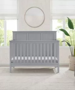 Delta Children Sweet Beginnings Sage Flat Top 6-in-1 Convertible Crib