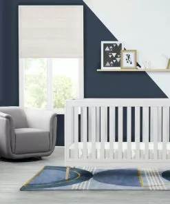 Delta Children Blue Abstract Hand-Tufted Area Rug 5x8