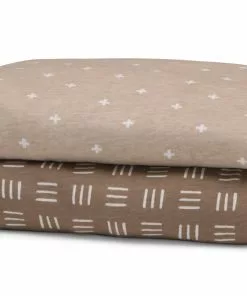 Delta Children What's New Neutral Boho Fitted Crib Sheets - 2 Pack