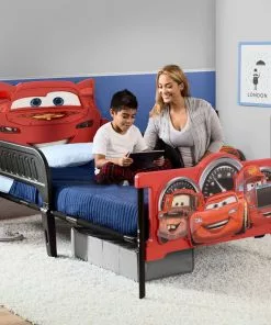 Delta Children Cars Plastic 3D Twin Bed Twin Beds & Headboards